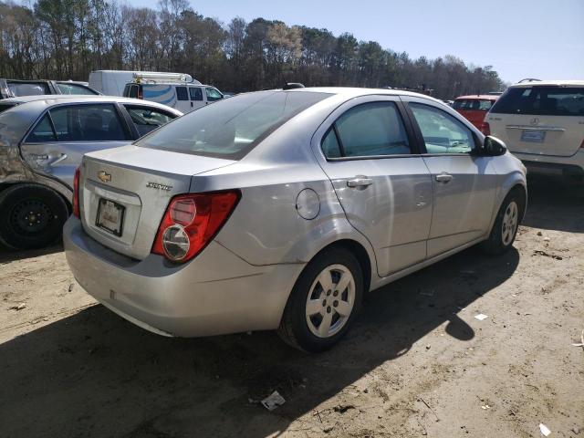 1G1JA5SH2F4108292 - 2015 CHEVROLET SONIC LS SILVER photo 3