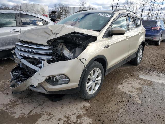 1FMCU9GD2JUC53812 - 2018 FORD ESCAPE SE BEIGE photo 1