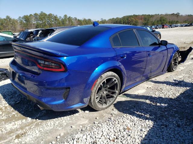 2C3CDXL97NH232977 - 2022 DODGE CHARGER SRT HELLCAT BLUE photo 3