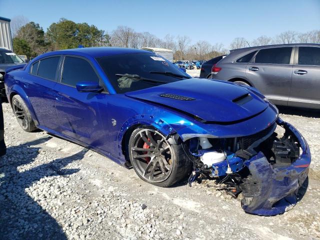 2C3CDXL97NH232977 - 2022 DODGE CHARGER SRT HELLCAT BLUE photo 4