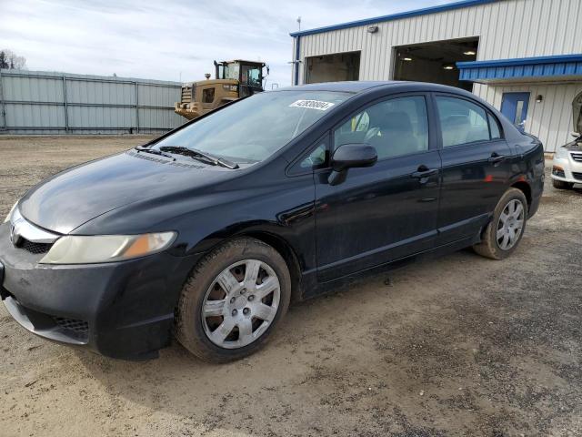 1HGFA16589L011616 - 2009 HONDA CIVIC LX BLACK photo 1