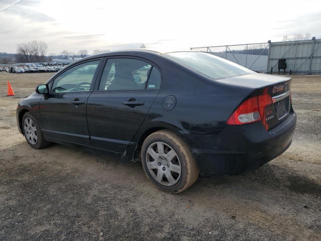 1HGFA16589L011616 - 2009 HONDA CIVIC LX BLACK photo 2