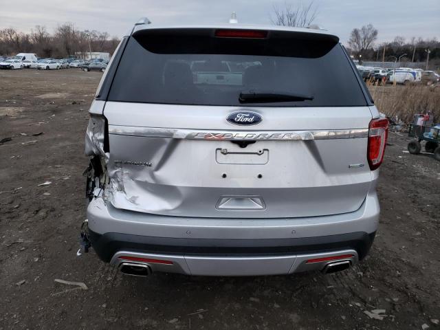 1FM5K8HT7HGE21077 - 2017 FORD EXPLORER PLATINUM SILVER photo 6