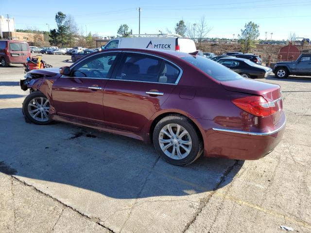 KMHGC4DD7DU239453 - 2013 HYUNDAI GENESIS 3.8L BURGUNDY photo 2