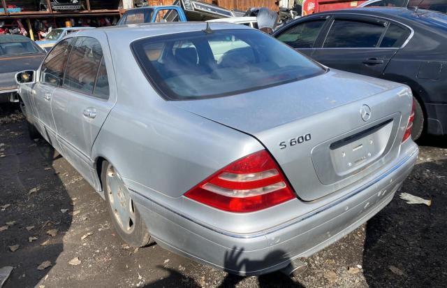 WDBNG78J12A251421 - 2002 MERCEDES-BENZ S 600 SILVER photo 3