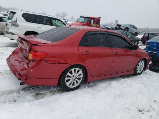 2T1BU4EE1AC409382 - 2010 TOYOTA COROLLA BASE RED photo 3