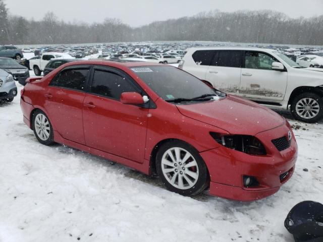 2T1BU4EE1AC409382 - 2010 TOYOTA COROLLA BASE RED photo 4