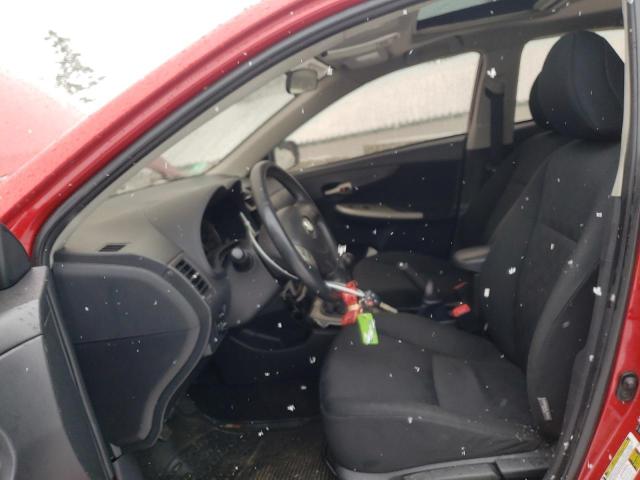 2T1BU4EE1AC409382 - 2010 TOYOTA COROLLA BASE RED photo 7