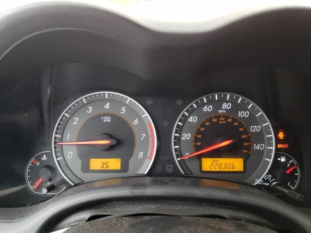 2T1BU4EE1AC409382 - 2010 TOYOTA COROLLA BASE RED photo 9