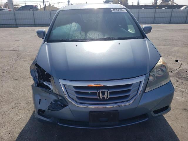 5FNRL3H48AB092467 - 2010 HONDA ODYSSEY EX BLUE photo 5