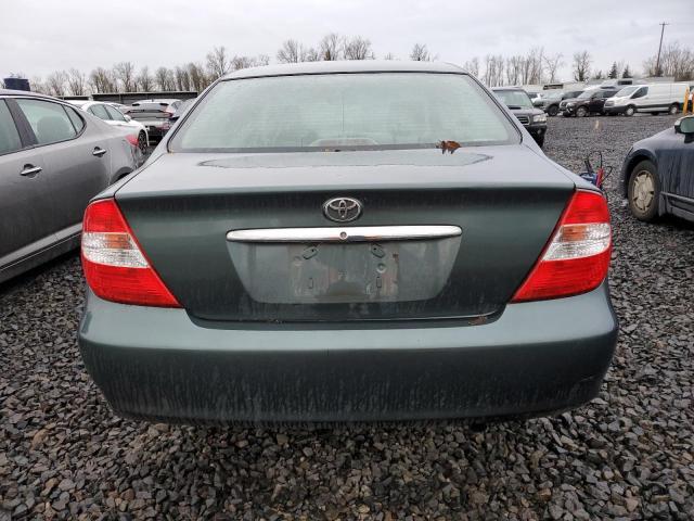 JTDBE32K740248987 - 2004 TOYOTA CAMRY LE GREEN photo 6