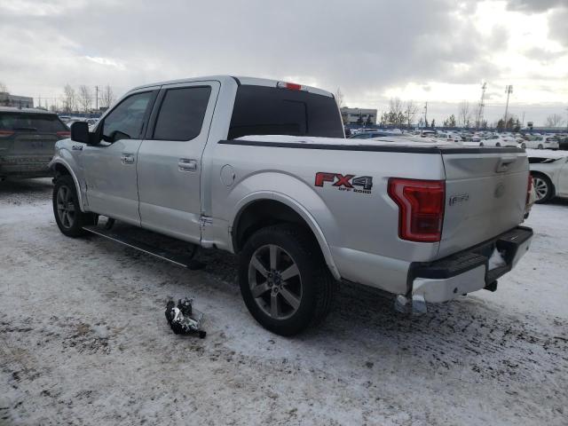 1FTEW1EG5FFB64396 - 2015 FORD F150 SUPERCREW SILVER photo 2