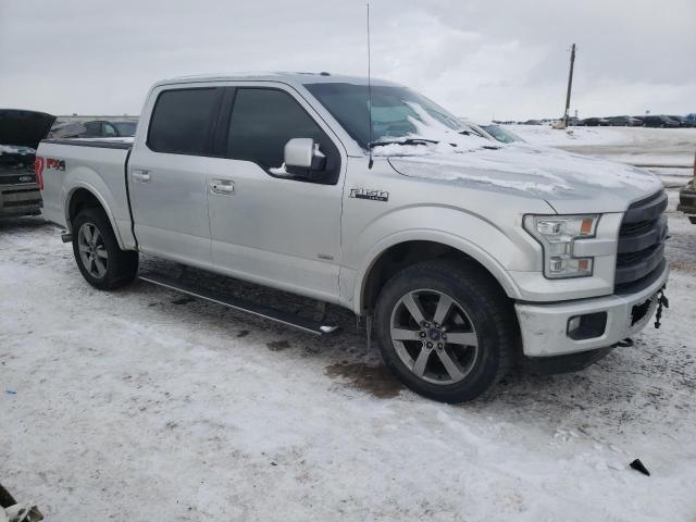 1FTEW1EG5FFB64396 - 2015 FORD F150 SUPERCREW SILVER photo 4