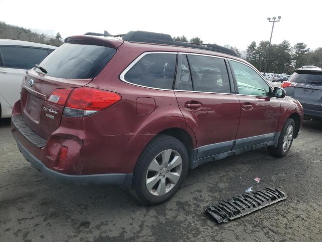 4S4BRBKCXB3389244 - 2011 SUBARU OUTBACK 2.5I LIMITED RED photo 3
