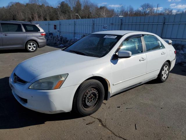 1HGCM56455A127435 - 2005 HONDA ACCORD LX WHITE photo 1