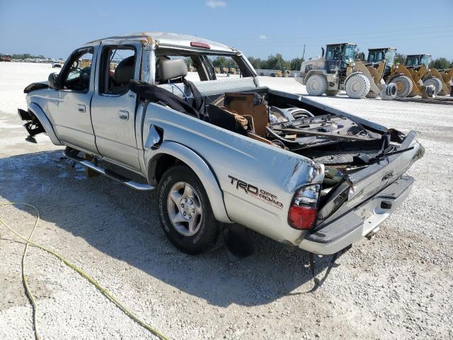 5TEGN92N12Z120177 - 2002 TOYOTA TACOMA DOUBLE CAB PRERUNNER SILVER photo 2