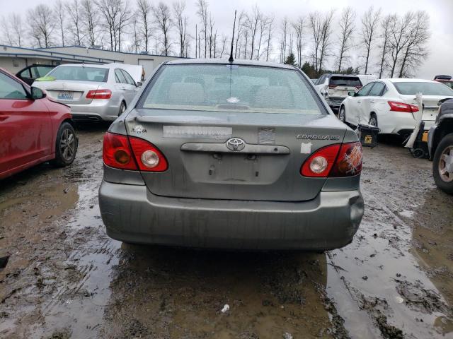 1NXBR38E24Z327817 - 2004 TOYOTA COROLLA CE SILVER photo 6