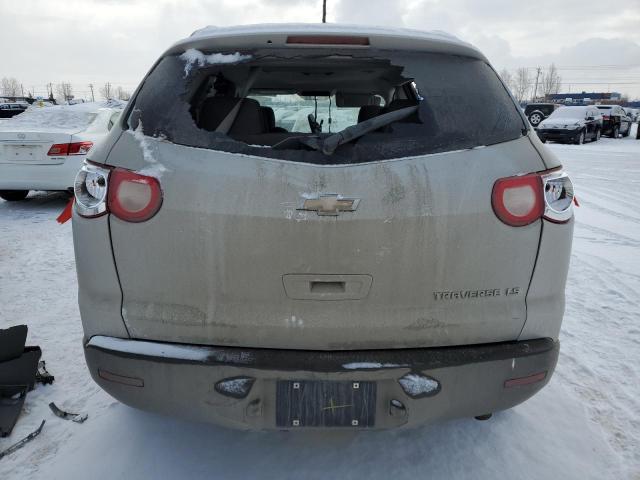 1GNLREED8AJ258233 - 2010 CHEVROLET TRAVERSE LS SILVER photo 6