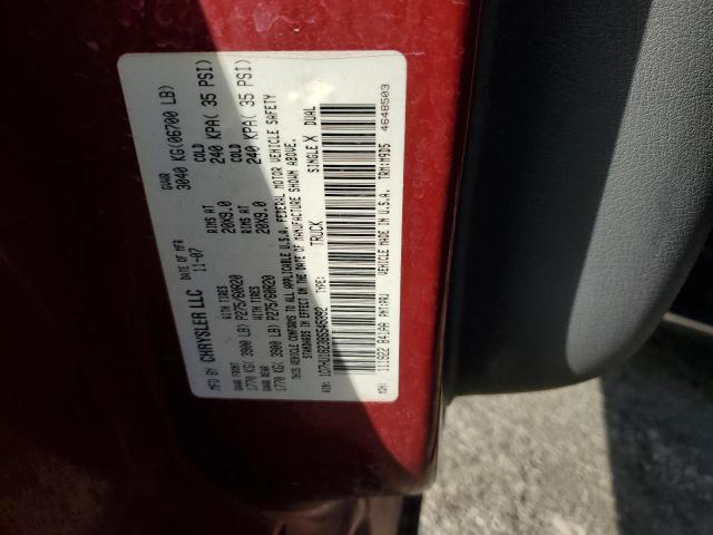 1D7HU18238S545392 - 2008 DODGE RAM 1500 ST RED photo 12