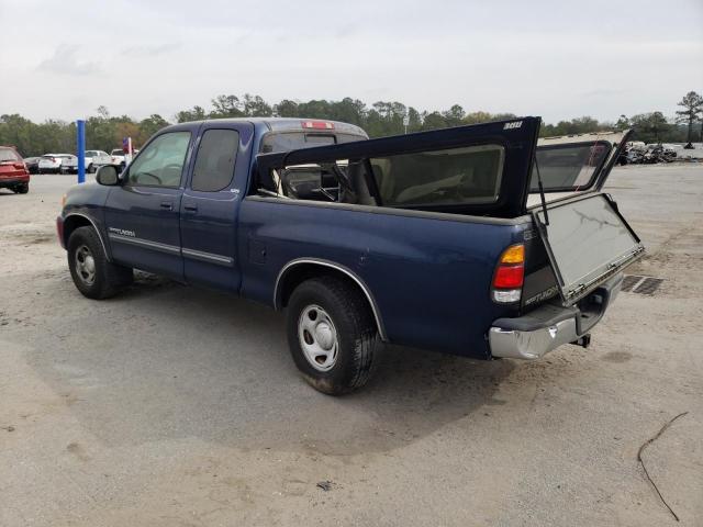 5TBRN341X3S405029 - 2003 TOYOTA TUNDRA ACCESS CAB SR5 BLUE photo 2