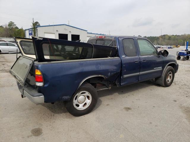 5TBRN341X3S405029 - 2003 TOYOTA TUNDRA ACCESS CAB SR5 BLUE photo 3