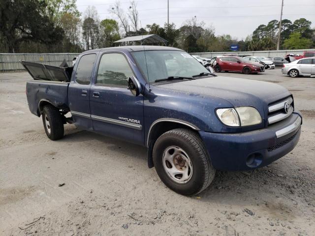 5TBRN341X3S405029 - 2003 TOYOTA TUNDRA ACCESS CAB SR5 BLUE photo 4