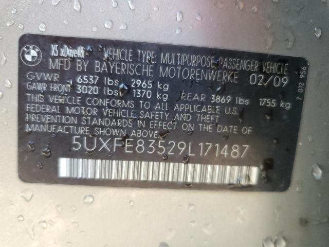5UXFE83529L171487 - 2009 BMW X5 XDRIVE48I Qəhvəyi foto 13