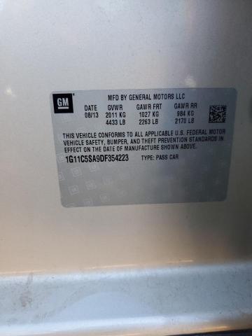 1G11C5SA9DF354223 - 2013 CHEVROLET MALIBU 1LT 金色 照片 12