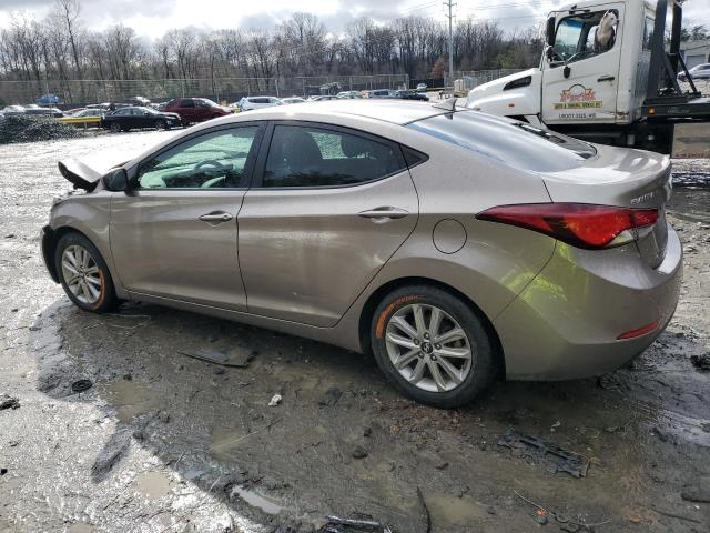 5NPDH4AE6EH544430 - 2014 HYUNDAI ELANTRA SE TAN photo 2