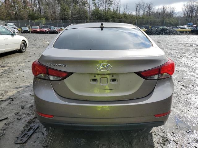 5NPDH4AE6EH544430 - 2014 HYUNDAI ELANTRA SE TAN photo 6