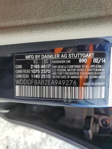 WDDGF8AB2EA949276 - 2014 MERCEDES-BENZ C 300 4MAT BLUE photo 12