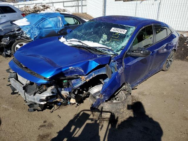 2HGFC2F81KH534733 - 2019 HONDA CIVIC SPORT BLUE photo 1