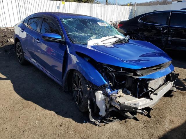 2HGFC2F81KH534733 - 2019 HONDA CIVIC SPORT BLUE photo 4