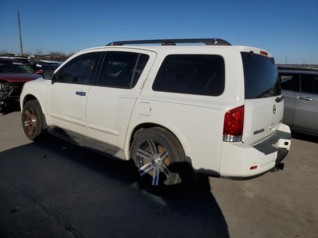 5N1BA0ND6AN607957 - 2010 NISSAN ARMADA SE WHITE photo 2