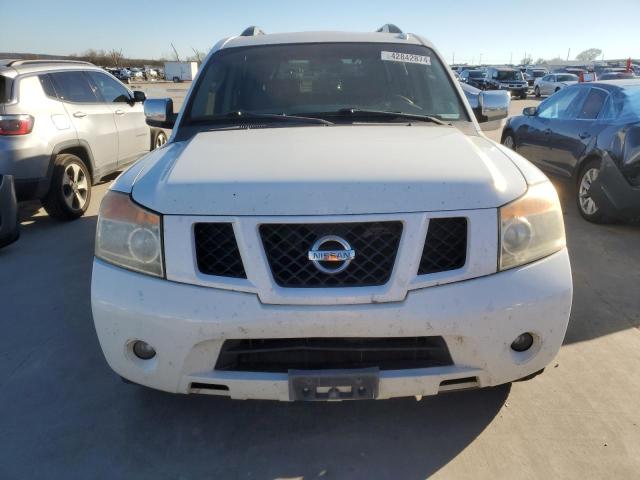 5N1BA0ND6AN607957 - 2010 NISSAN ARMADA SE WHITE photo 5