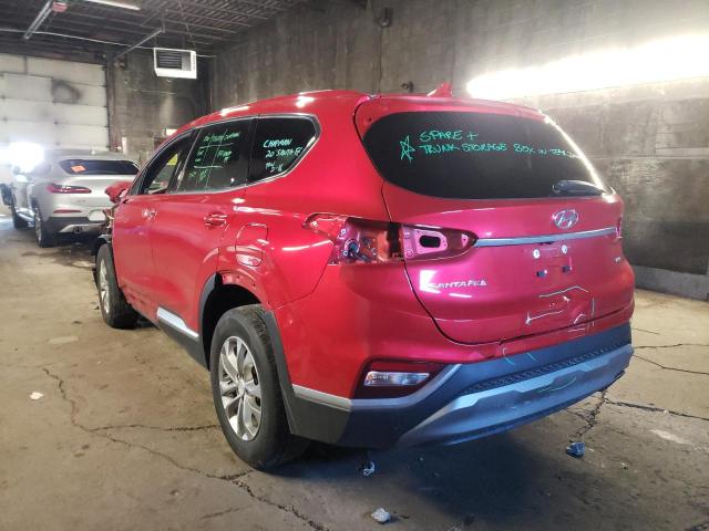 5NMS3CAD3LH292461 - 2020 HYUNDAI SANTA FE SEL Կարմիր լուսանկար 2