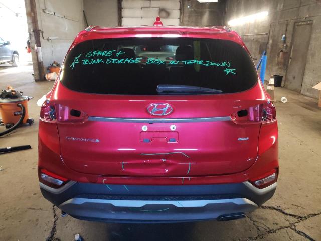 5NMS3CAD3LH292461 - 2020 HYUNDAI SANTA FE SEL Կարմիր լուսանկար 6