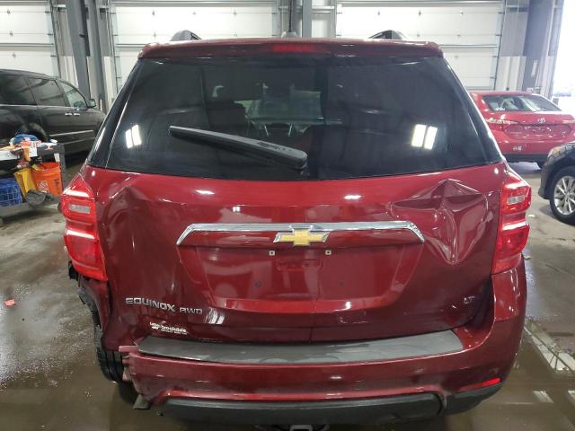 2GNFLFEK0H6174059 - 2017 CHEVROLET EQUINOX LT RED photo 6