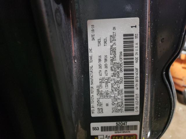5TFSZ5AN1KX172991 - 2019 TOYOTA TACOMA ACCESS CAB GRAY photo 12