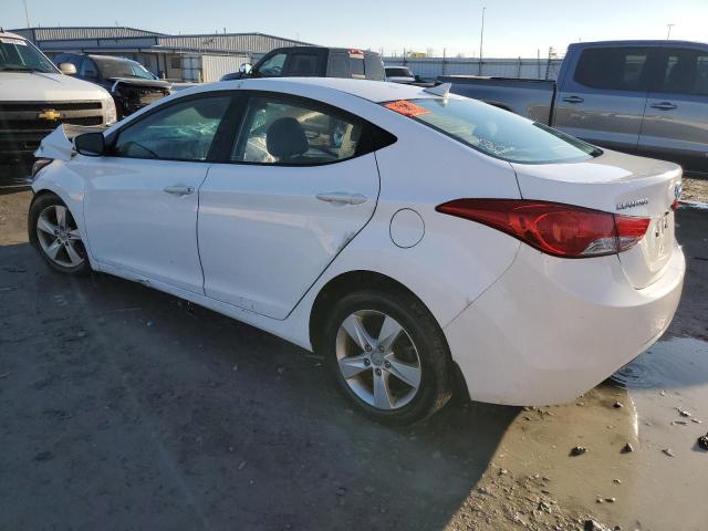 5NPDH4AE8DH402661 - 2013 HYUNDAI ELANTRA GLS WHITE photo 2