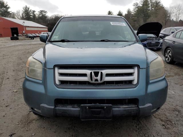 2HKYF18457H524448 - 2007 HONDA PILOT EX BLUE photo 5