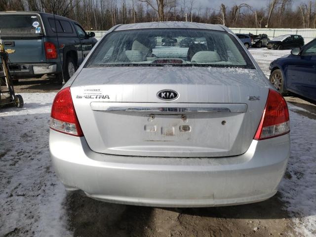 KNAFE221X95650643 - 2009 KIA SPECTRA EX SILVER photo 6