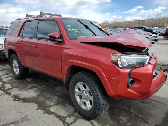 JTEBU5JR0K5639133 - 2019 TOYOTA 4RUNNER SR5 RED photo 4