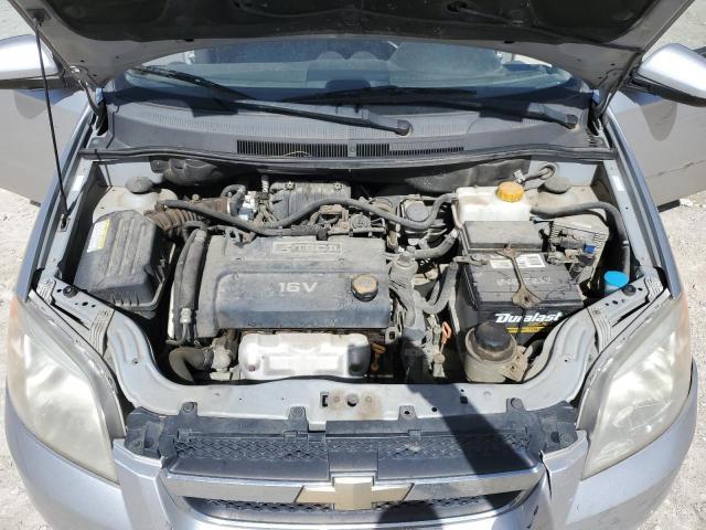 KL1TD566X8B279460 - 2008 CHEVROLET AVEO BASE SILVER photo 11