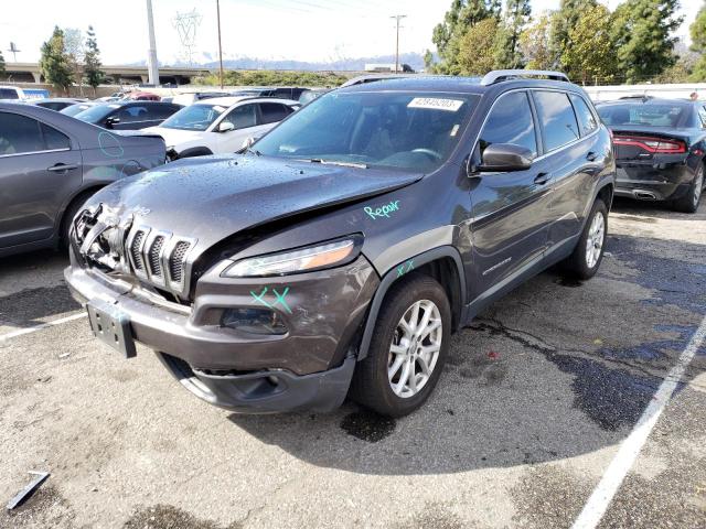 1C4PJLCSXFW632472 - 2015 JEEP CHEROKEE LATITUDE GRAY photo 1