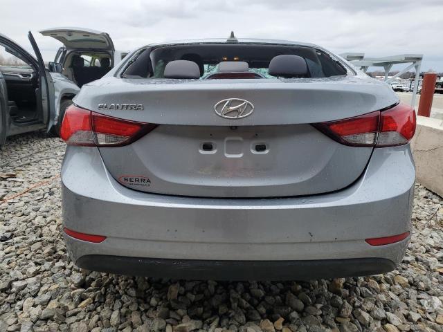 5NPDH4AE2GH662722 - 2016 HYUNDAI ELANTRA SE SILVER photo 6