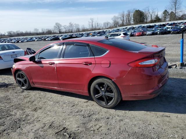 3FA6P0H70GR101126 - 2016 FORD FUSION SE RED photo 2