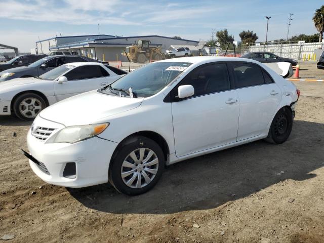 5YFBU4EE4DP179194 - 2013 TOYOTA COROLLA BASE WHITE photo 1