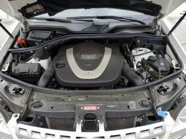 4JGBB8GB6BA744610 - 2011 MERCEDES-BENZ ML 350 4MATIC WHITE photo 12