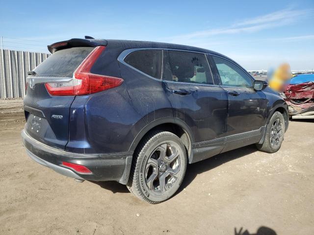 5J6RW2H81KA008255 - 2019 HONDA CR-V EXL BLUE photo 3